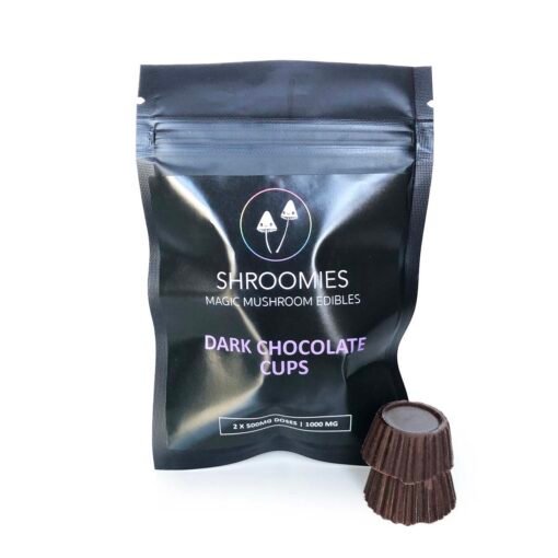 Dark chocolate cup shroom